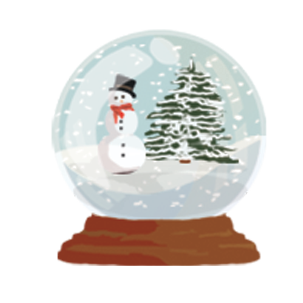 snow globe from holiday catalog